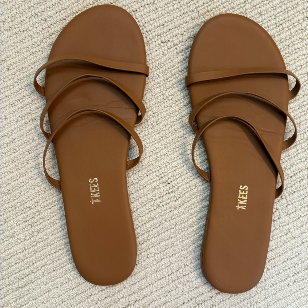TKEES Brown Minimalist Sandals
